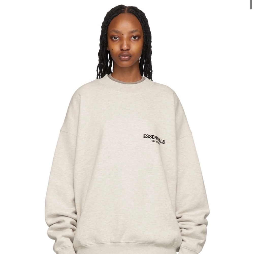 Fear of God Essentials Off-White Crewneck Sweatshirt Women’s Small
